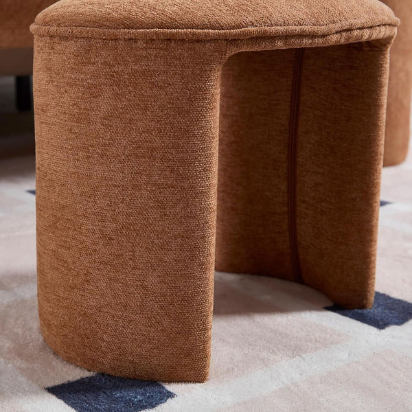 Brown Upholstered 53Inches Storage Ottoman Bench Stools