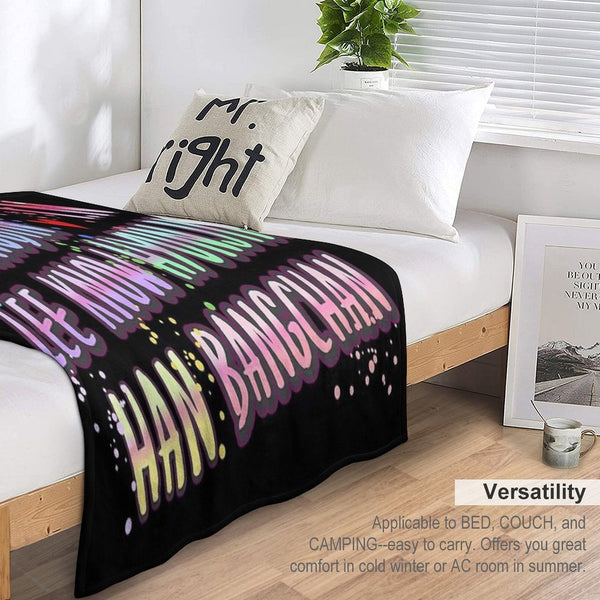 Stray Kids Name Travel-friendly Throw Blanket