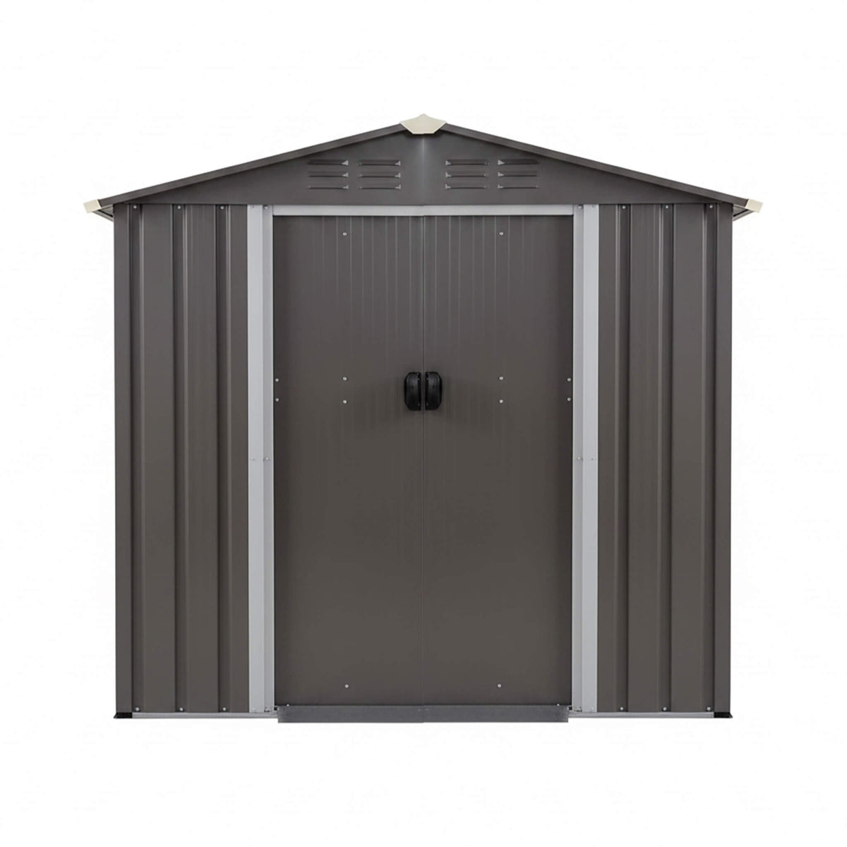 [04X06FT] Outdoor All-Weather Galvanized Metal Storage Shed With Sliding Door (SAK96472)