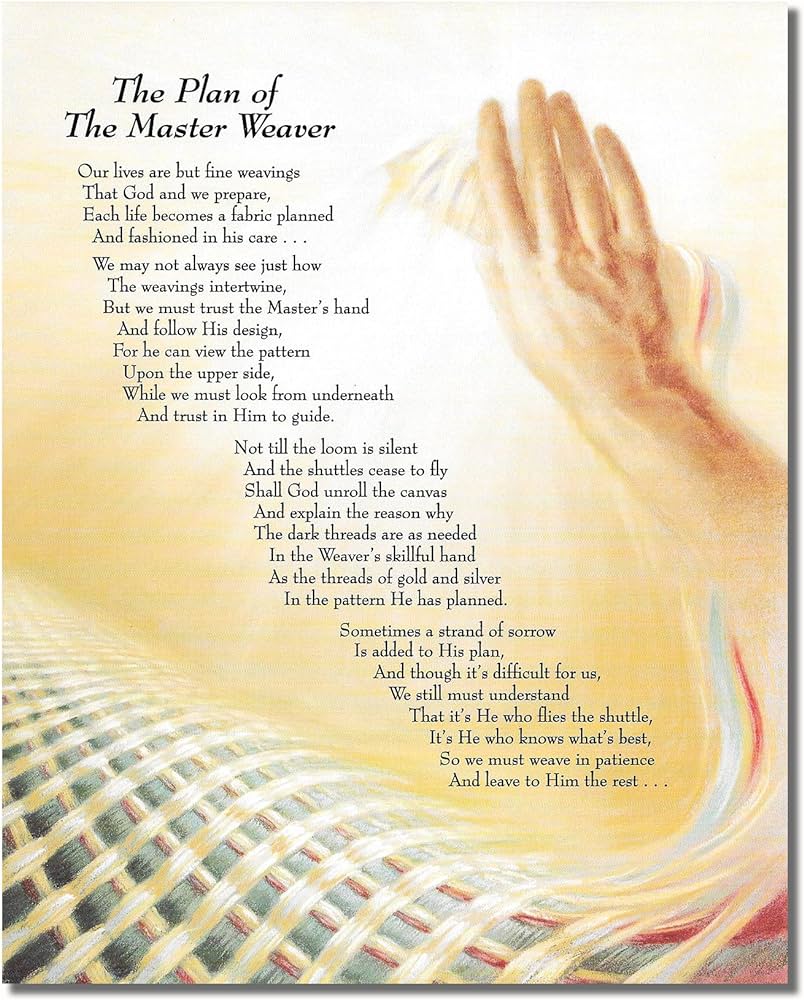 Jesus Christ Art Print – Master Weaver Religious Wall Art 8x10 Unframed Print