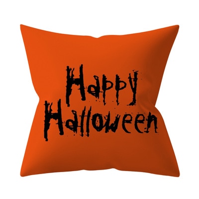 Trick or treat/pumpkin Cushion Cover 45*45cm Happy Halloween Throw Pillow Cover Happy Fall Y'all ghosts Horror Pillowcase
