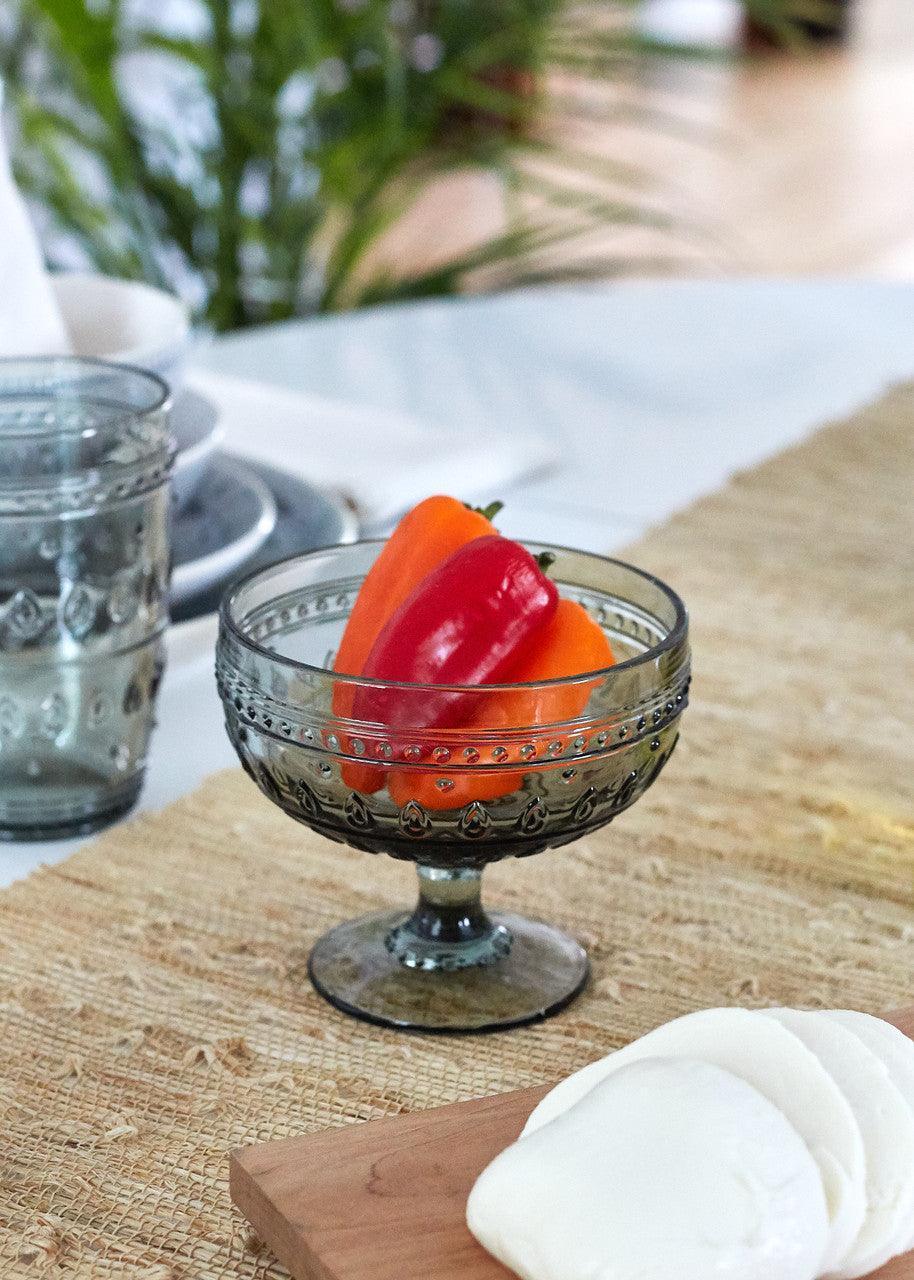 Fez 13oz Footed Compote Glass Bowls, Set of 4