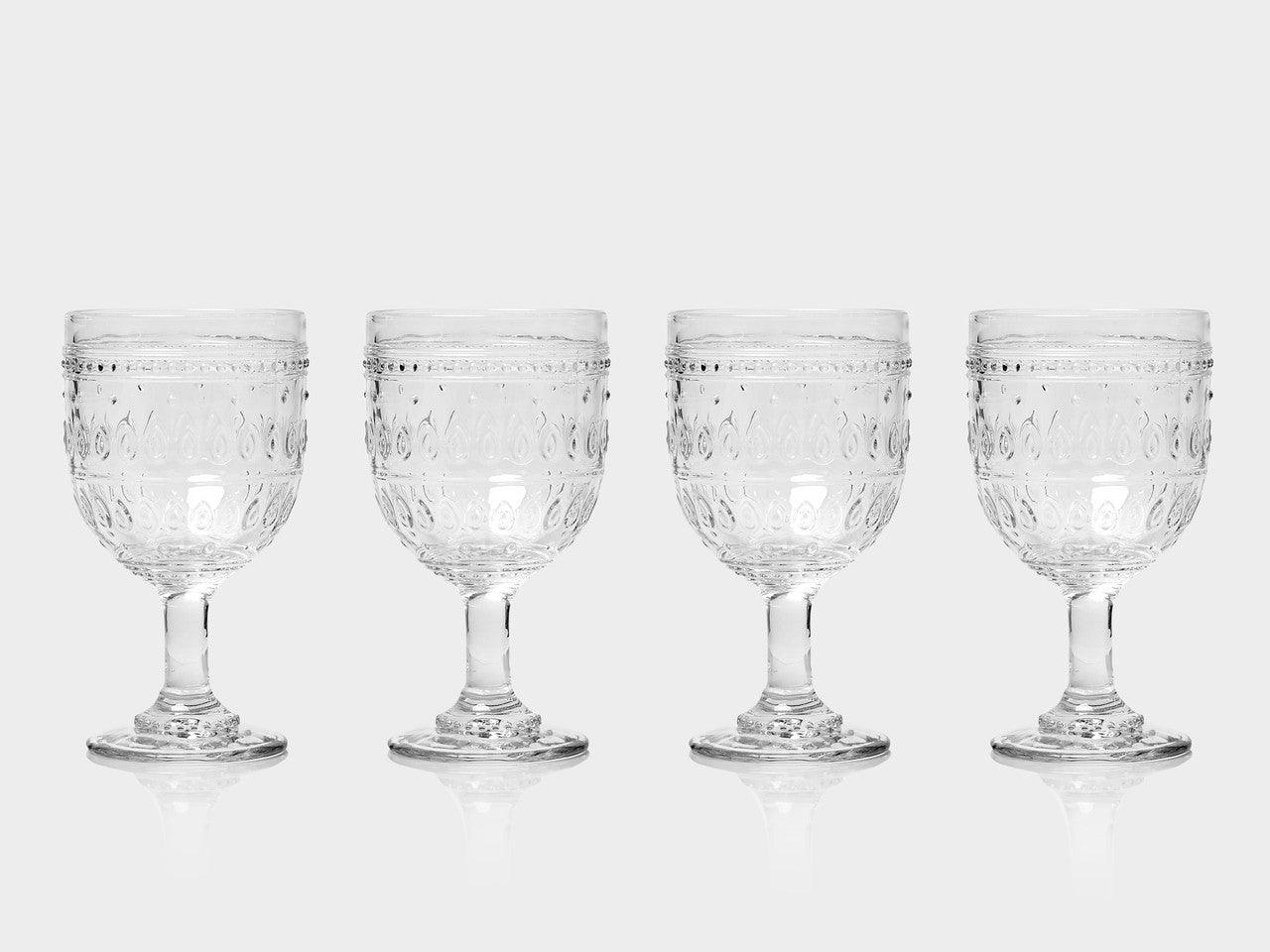 Fez 12oz Glass Goblet, Set of 4