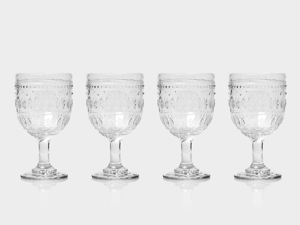Fez 12oz Glass Goblet, Set of 4