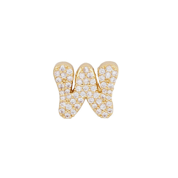 Fashion English 26 letter single pendant gold DIY bracelet necklace accessories