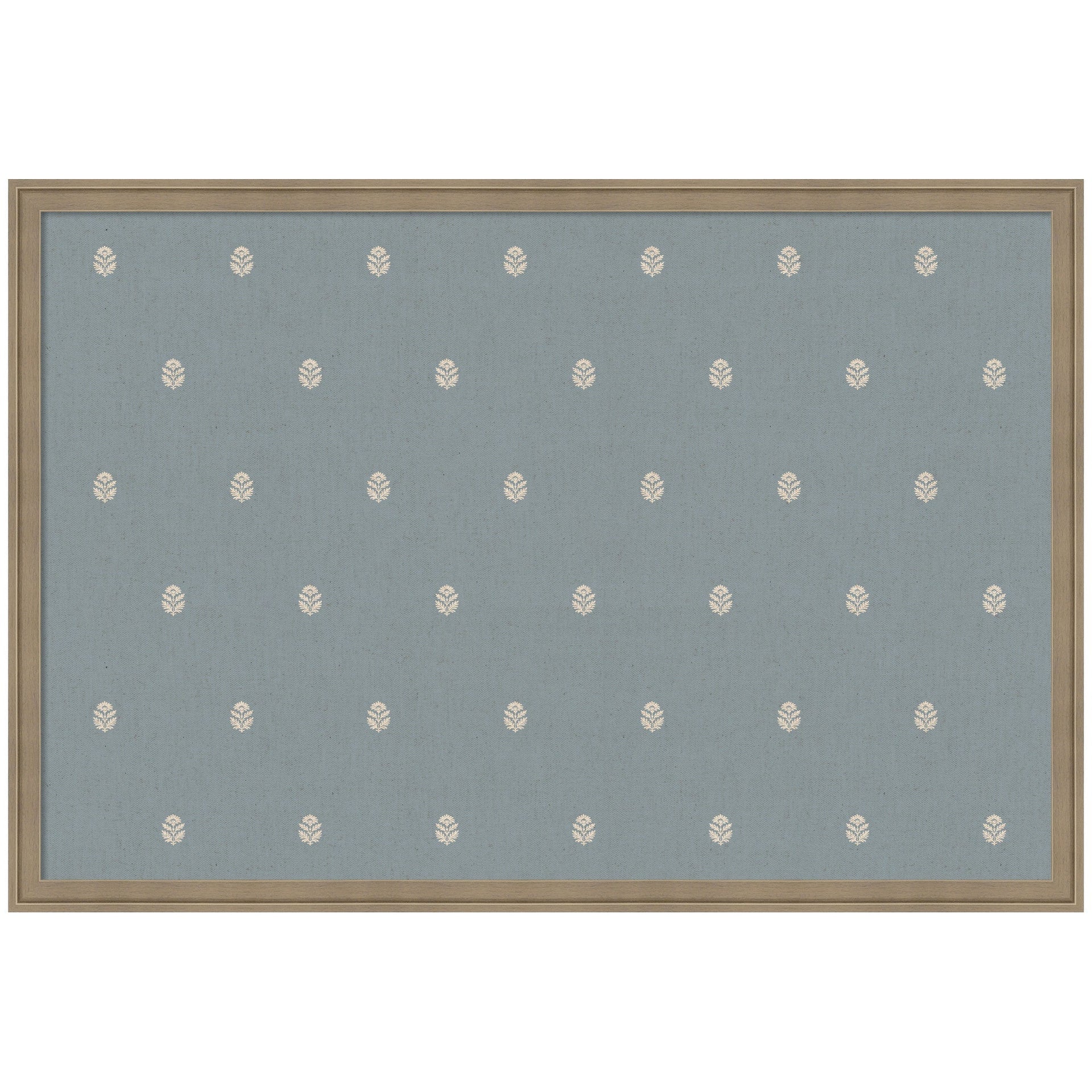 Pinboard Blue Botanical Block Print