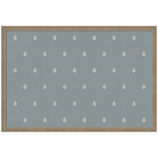 Pinboard Blue Botanical Block Print