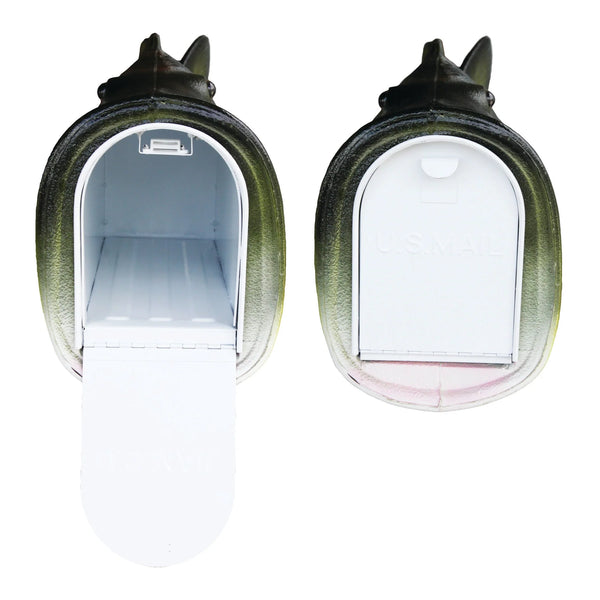 Post Mount Large Mouth Bass Fish Mailbox