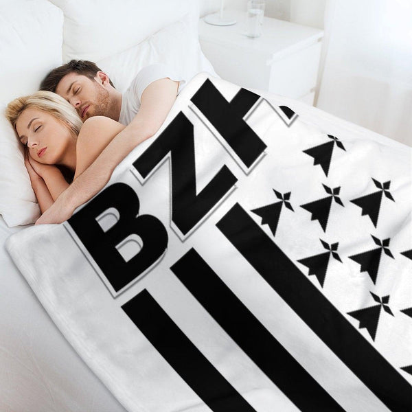 BZH - Breizh - Bretagne - Brittany France Throw Blanket