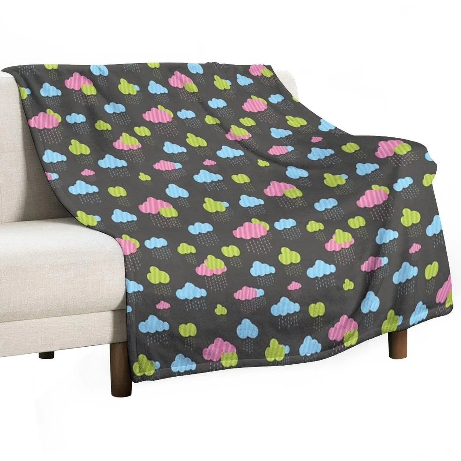 Rainy Clouds Throw Blanket