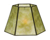 Craftsman Green Hexagon Style Mica Lampshade (05702G)