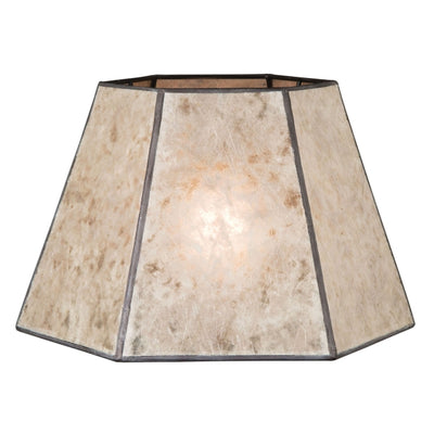 Craftsman Parchment Hexagon Style Mica Lampshade (05702N)