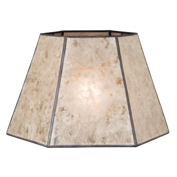 Craftsman Parchment Hexagon Style Mica Lampshade (05702N)