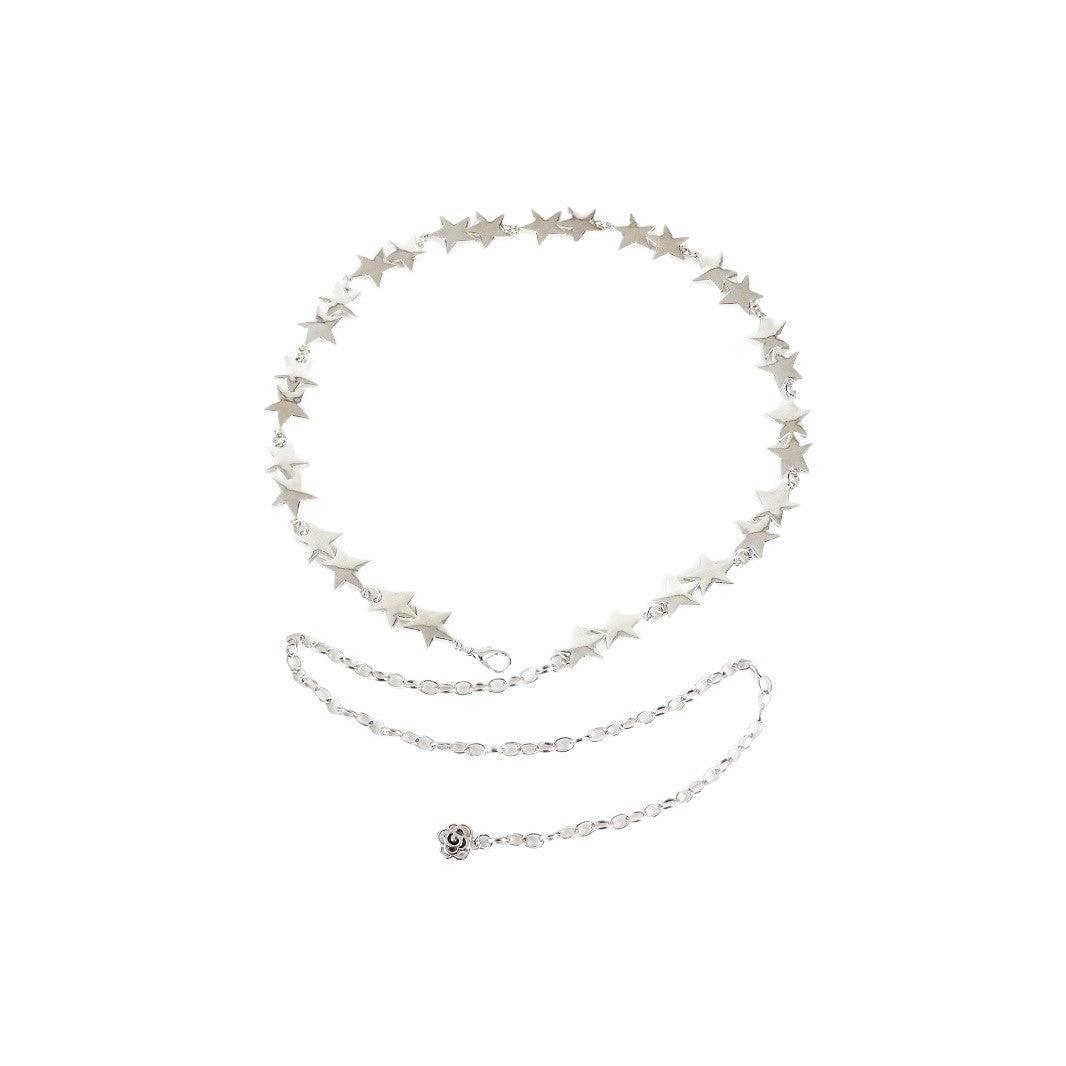 2025 New Retro Metal Star Waist Chain Women's Accessory