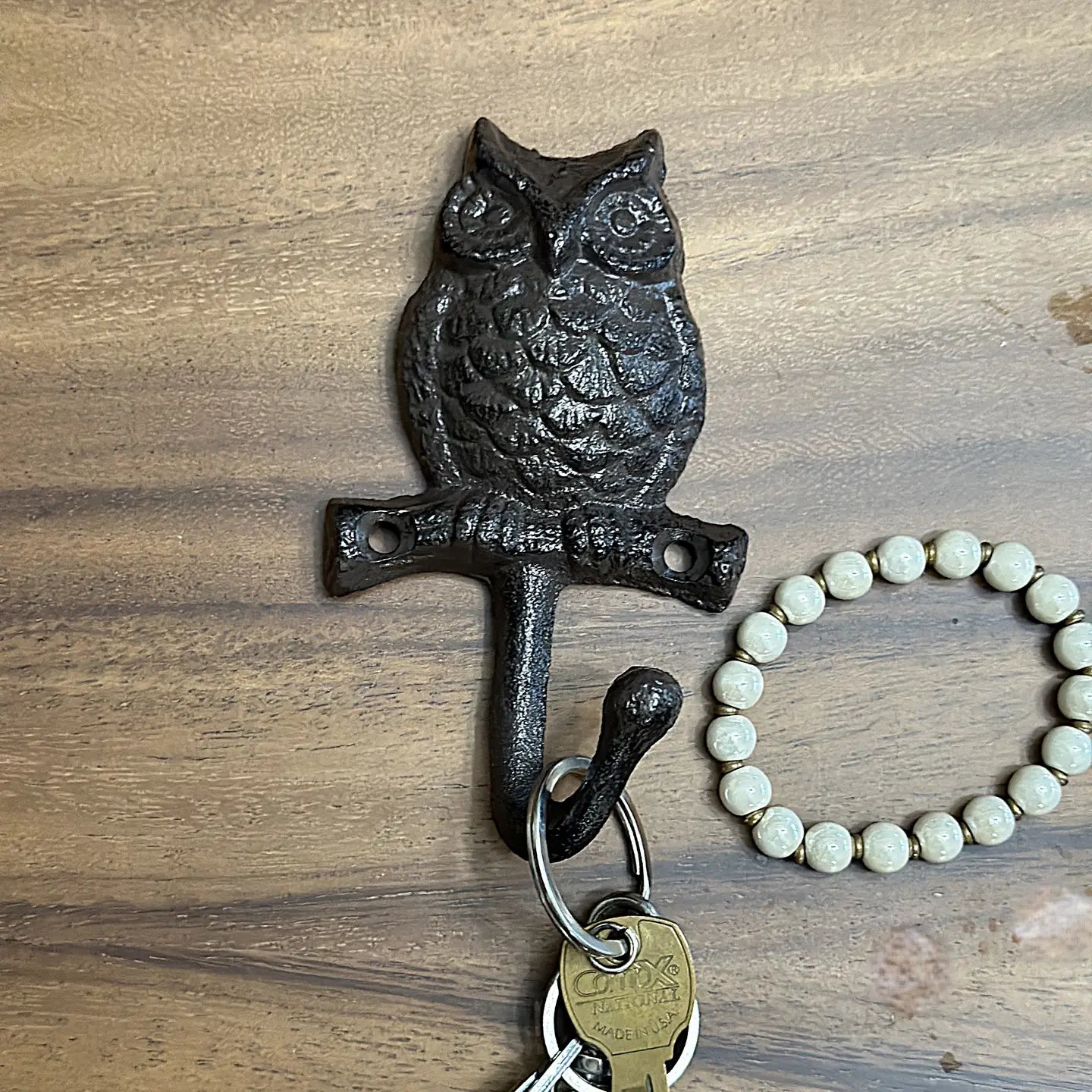 Cast Iron Owl Wall Hook