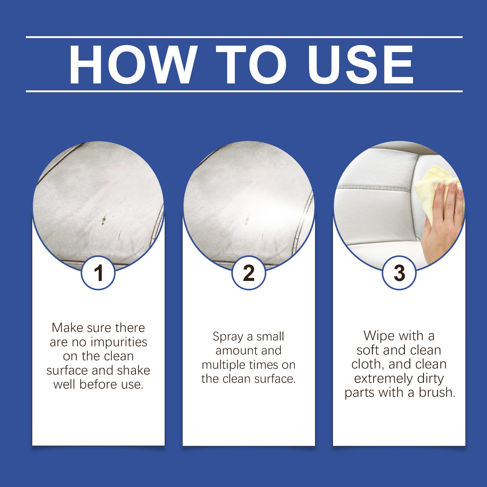 Car Interior Cleaning Mousse Car Interior Upholstered Seat Fabric Stain Cleaner