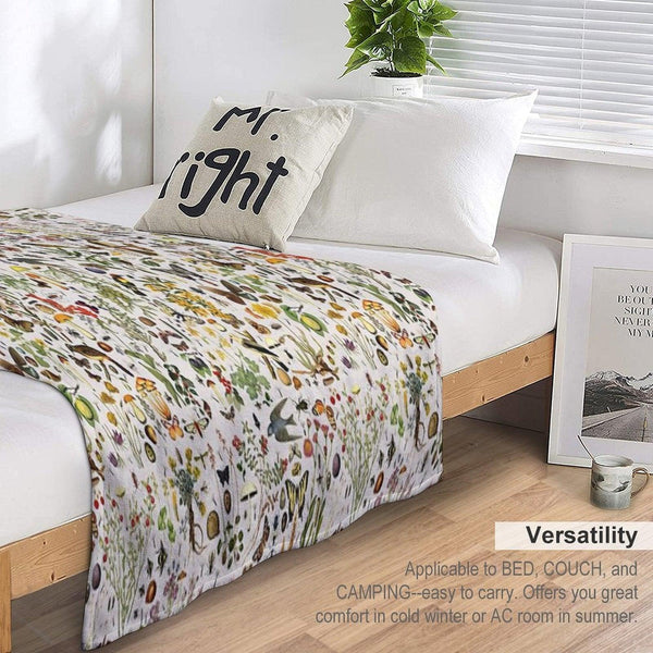 Biology of America USA Throw Blanket