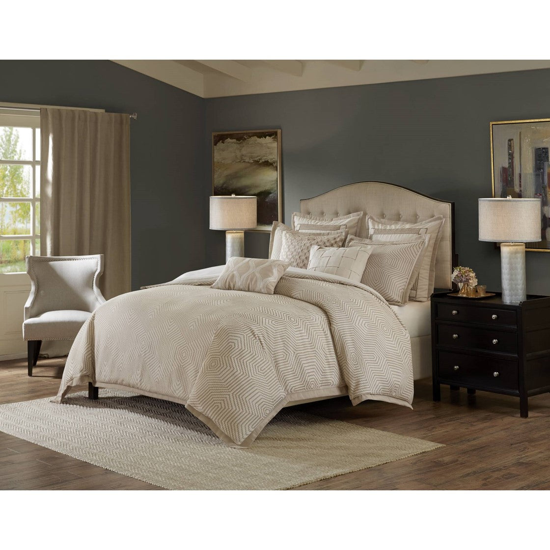 Shades of Serenity Jacquard Comforter Set by Madison Park Signature