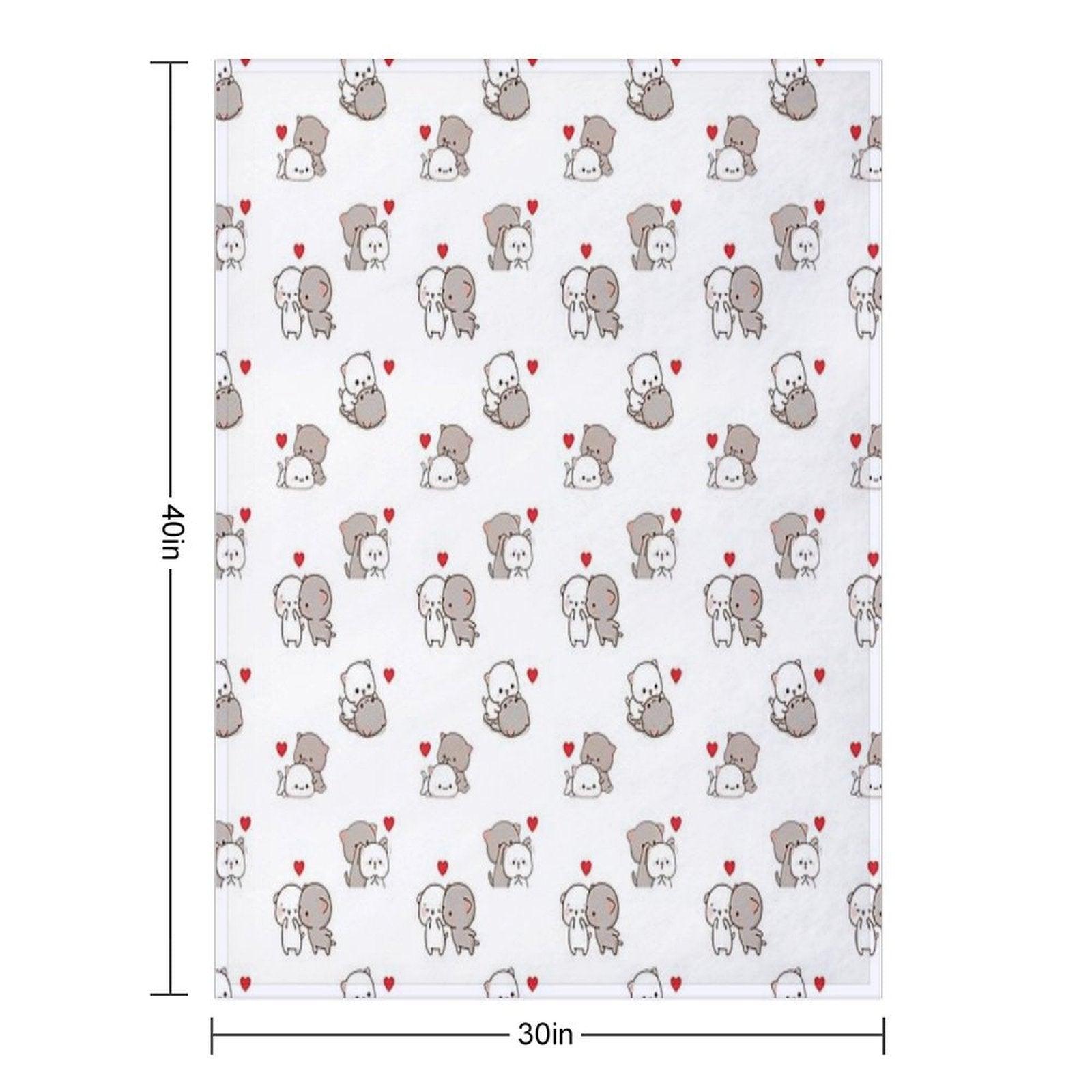 Mochi Milk Panda Bear Brownie BUBU DUDU Couple Goma Peach Sugar Valentine Xmas 2025 Throw Blanket