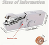 1pc Portable Handheld Sewing Machine - Quick Stitching Tool For Cloth, Clothing And Kids Clothes - 2 Coils Included (Battery Not - white