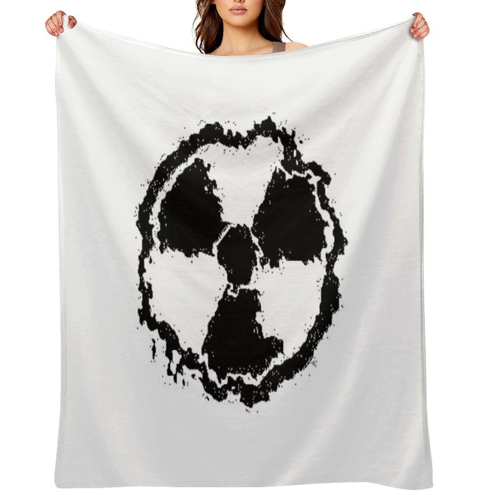 Toxic Hazard Embled Throw Blanket