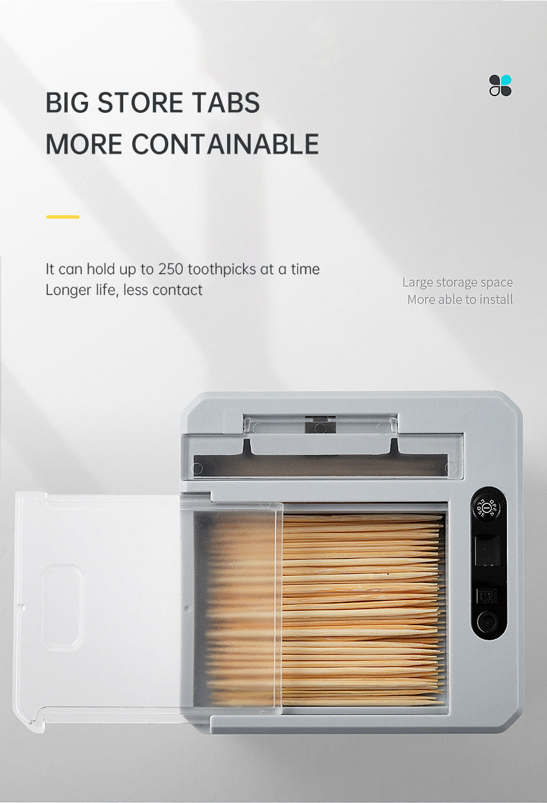 Can sense toothpick box, fully automatic innovation, home restaurant toothpick machine, hotel automatic electric pop-up toothpick cylinder