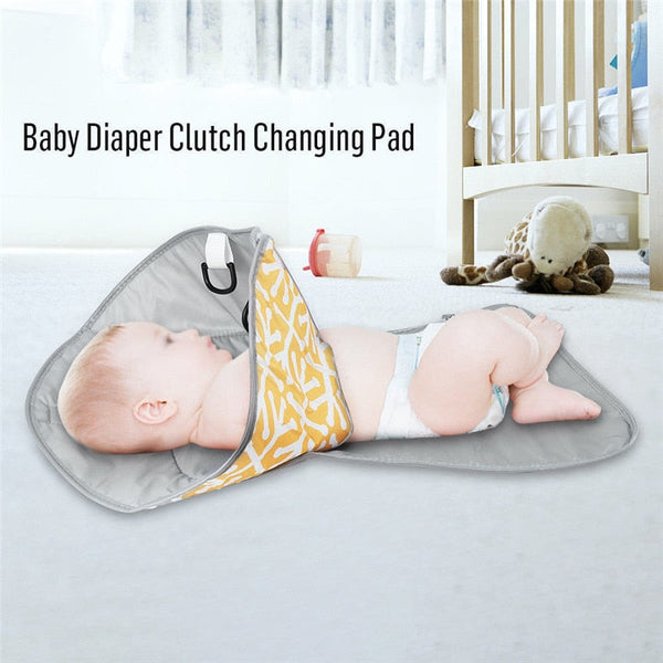 3-in-1 Multifunctional Portable Infant Baby Foldable Urine Mat Waterproof Nappy Bag Diaper Changing Cover Pad Travel Outdoor
