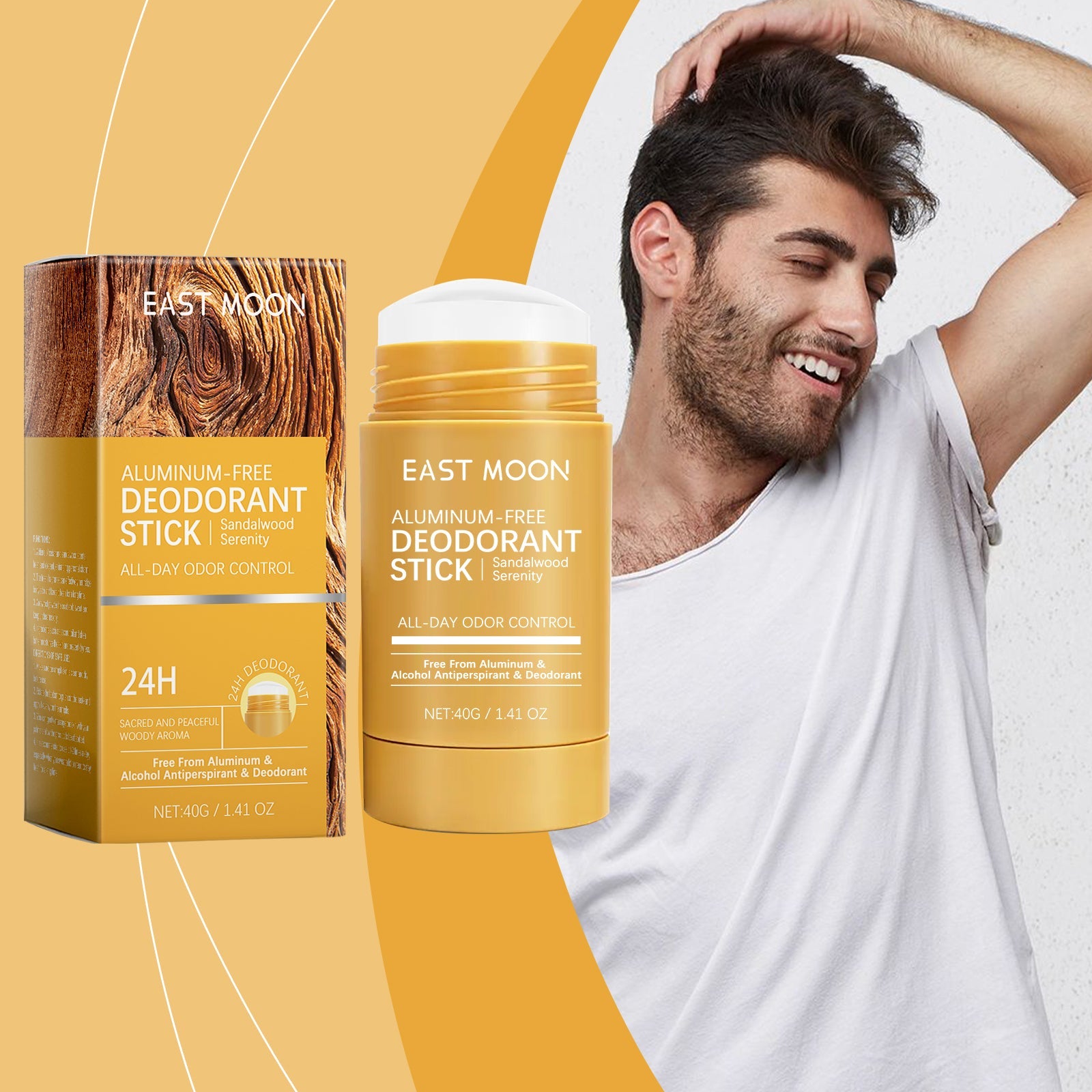 Underarm Fragrance Bar, Body Natural Fragrance To Clean Dry Skin Daily Portable Axillary Stick