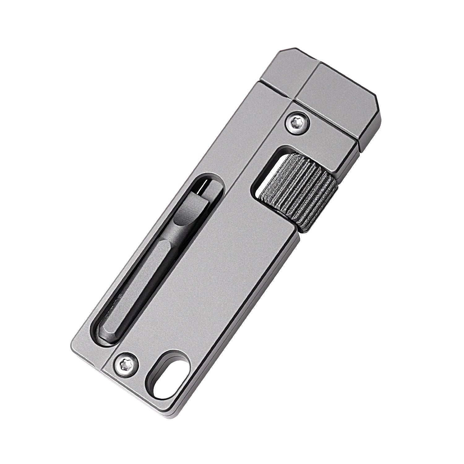 Titanium Alloy Screwdriver And Wrench Small EDC Multifunctional Tool Outdoor Portable Pocket Tool Gray New Wautton Outdoor Gear