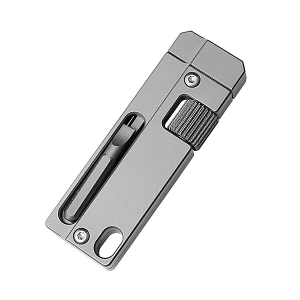 Titanium Alloy Screwdriver And Wrench Small EDC Multifunctional Tool Outdoor Portable Pocket Tool Gray New Wautton Outdoor Gear