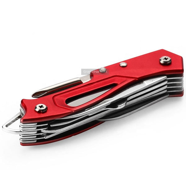 440 Stainless Steel Pocket Multi Functionioal with Folding Knife With Saw Scissors Screw Opener Wautton Outdoor Gear