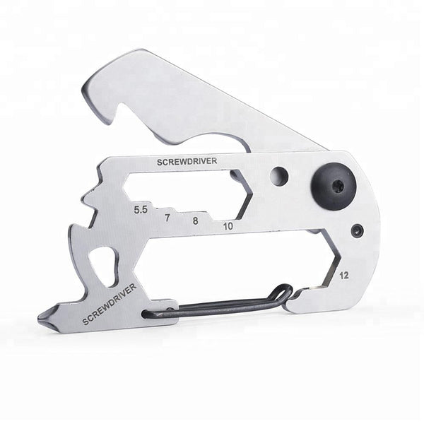 10in1 Stainless Steel EDC Card Multitool for Survival Camping & Climbing Wautton Outdoor Gear