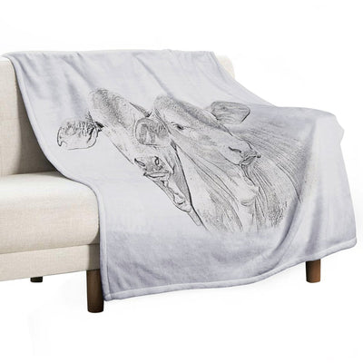 BRAHMAN CALVES, WALL ART Compact Throw Blanket