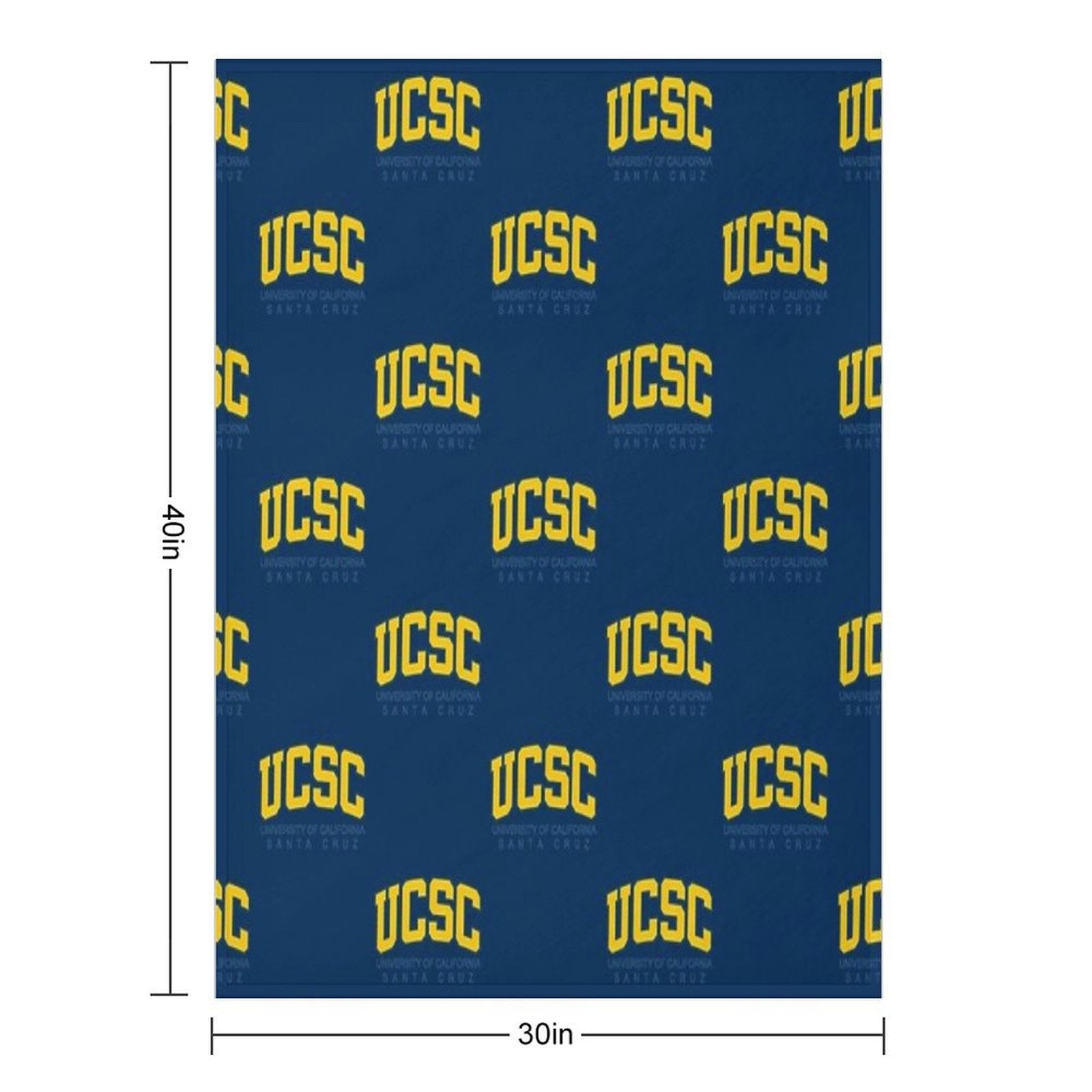 Uc Santa Cruz  Ucsc Throw Blanket