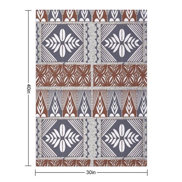 Tongan Tapa Motifs Shrink-resistant Throw Blanket