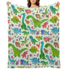 Jurassic Baby - Pastel Throw Blanket