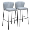 Linz Barstool (Set of 2) Gray