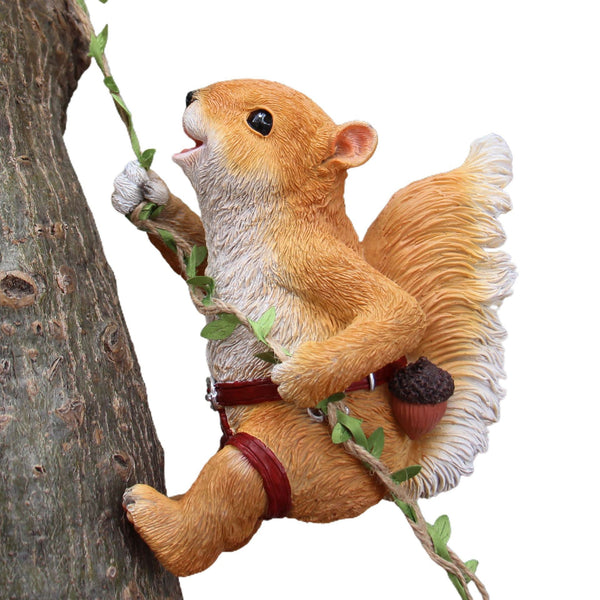 Outdoor Garden Decoration with Cute Squirrel Planters