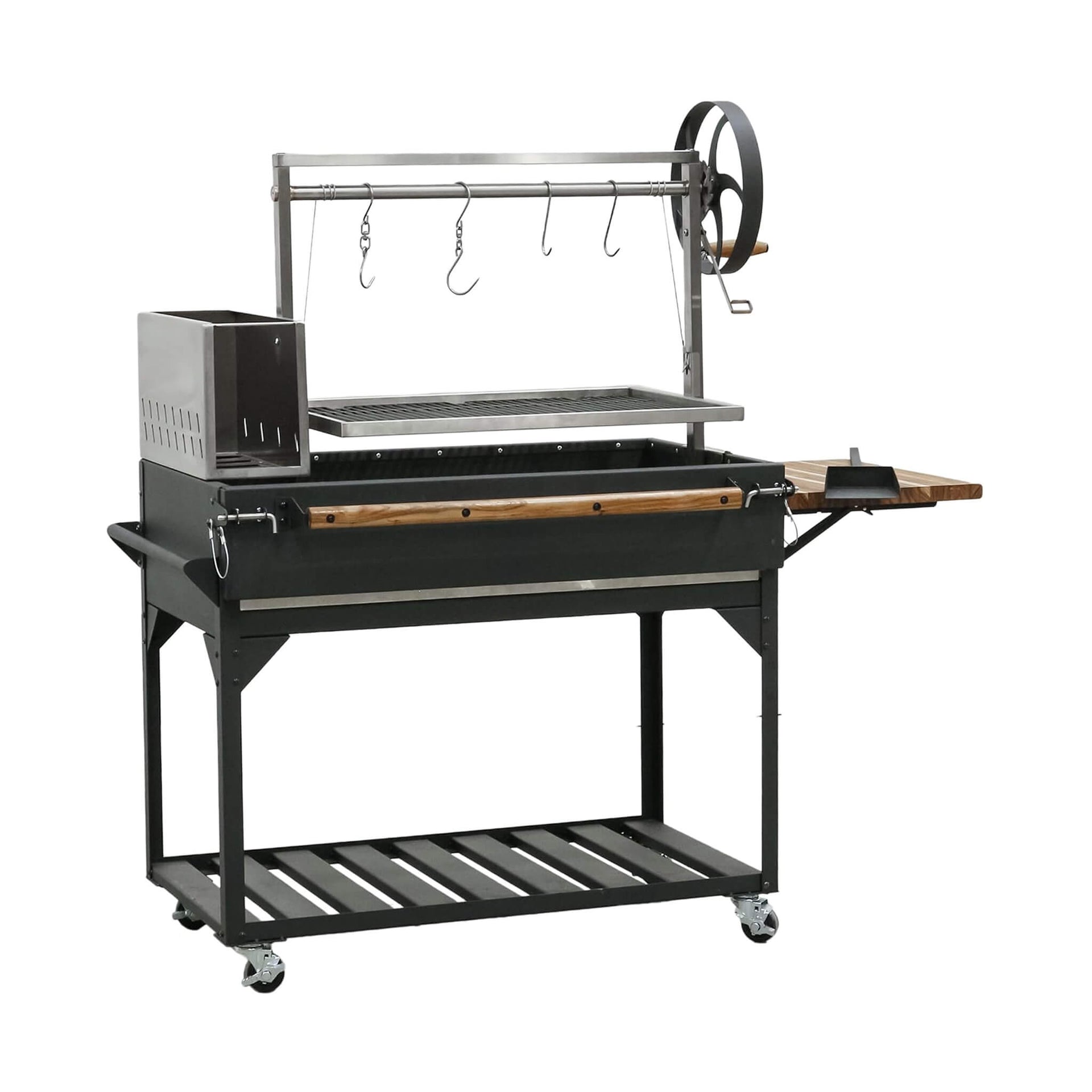 [05X02FT] Heavy-Duty Argentine Santa Maria Wood Fire And Charcoal BBQ Grill With Brasero (SAK52731)