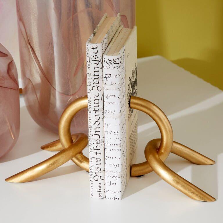 Goldie Locks Bookends – | Gold – Medium