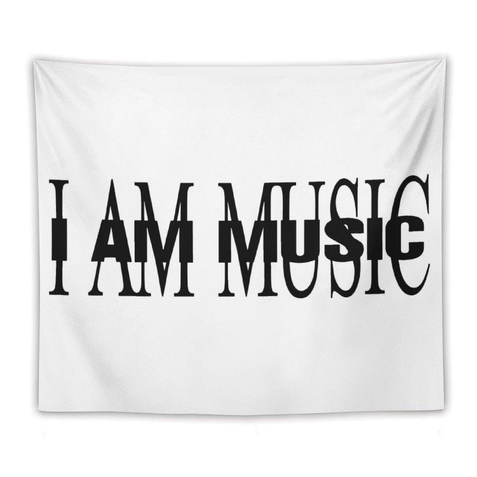 I AM MUSIC Album Cover Tapestry