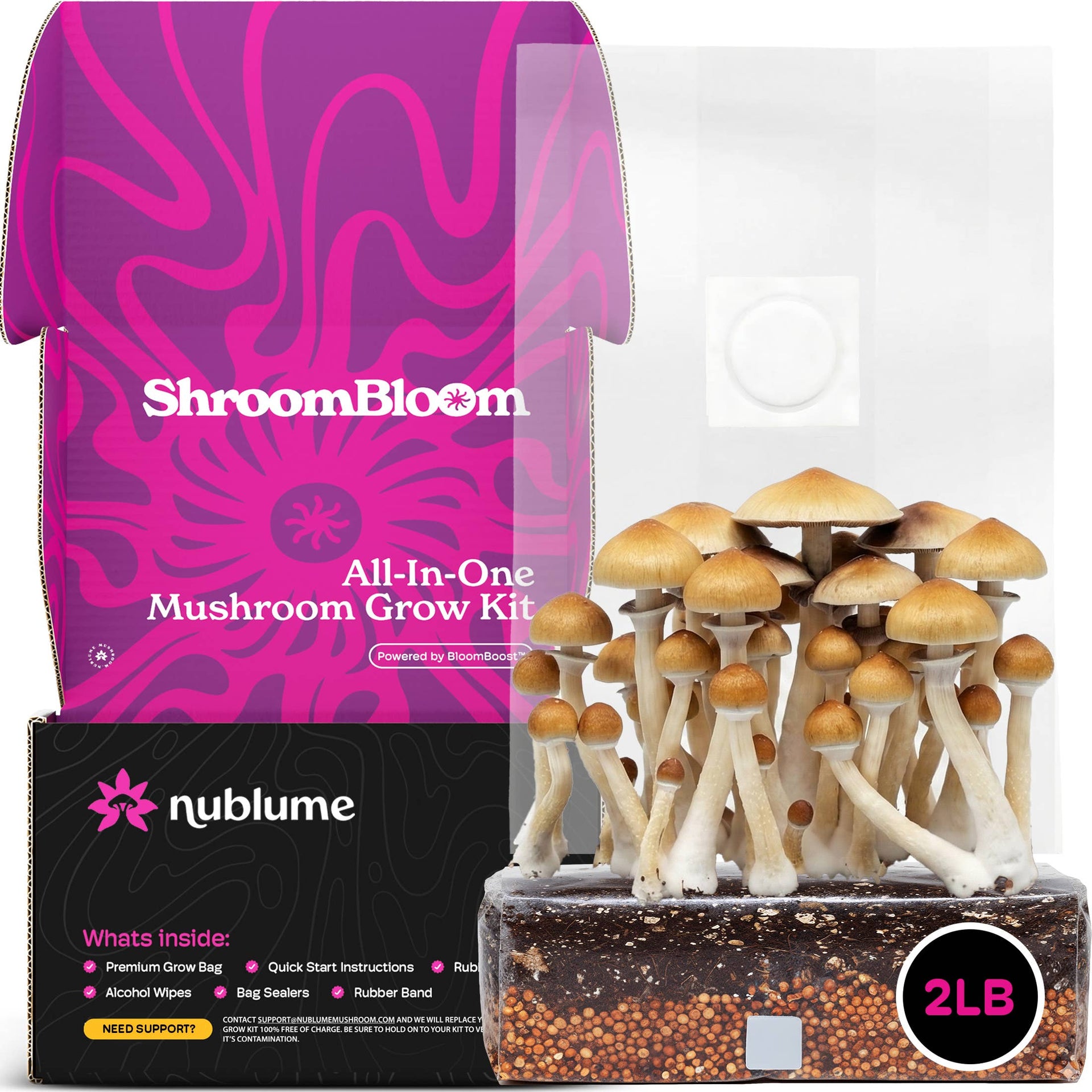 Mushroom Grow Kit – Easy Indoor Mushroom Kit for Fresh Gourmet Harvest