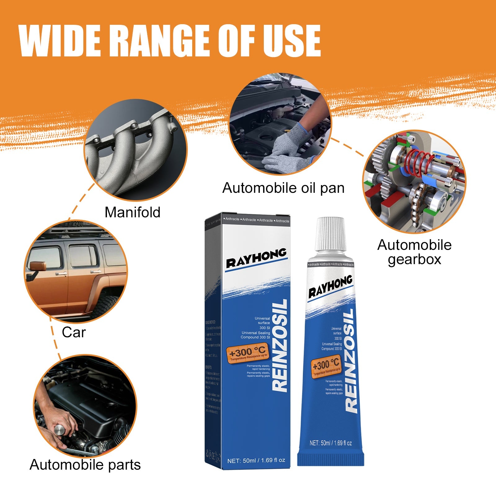 Engine Sealant, Automotive Metal Oil Tank Pan Cylinder Gasket Oil And Temperature Resistant Auto Repair Sealant