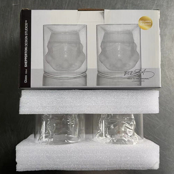 High borosilicate heat-resistant and cold resistant glass wine bottle Star Wars White Soldier glass wine bottle creative decanter liquor dispenser