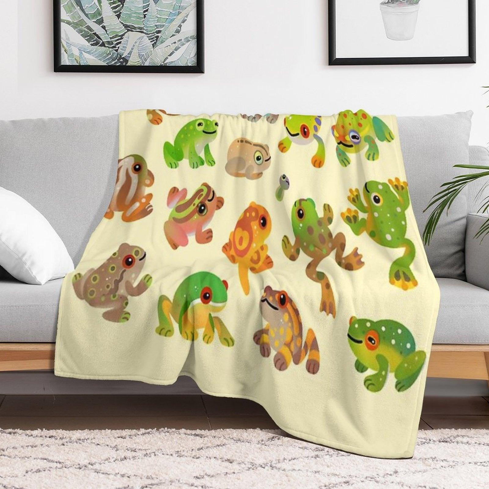 Tree Frog Throw Blanket