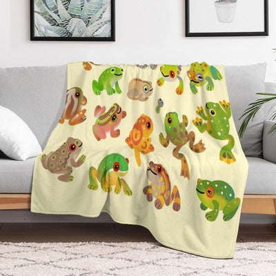 Tree Frog Throw Blanket