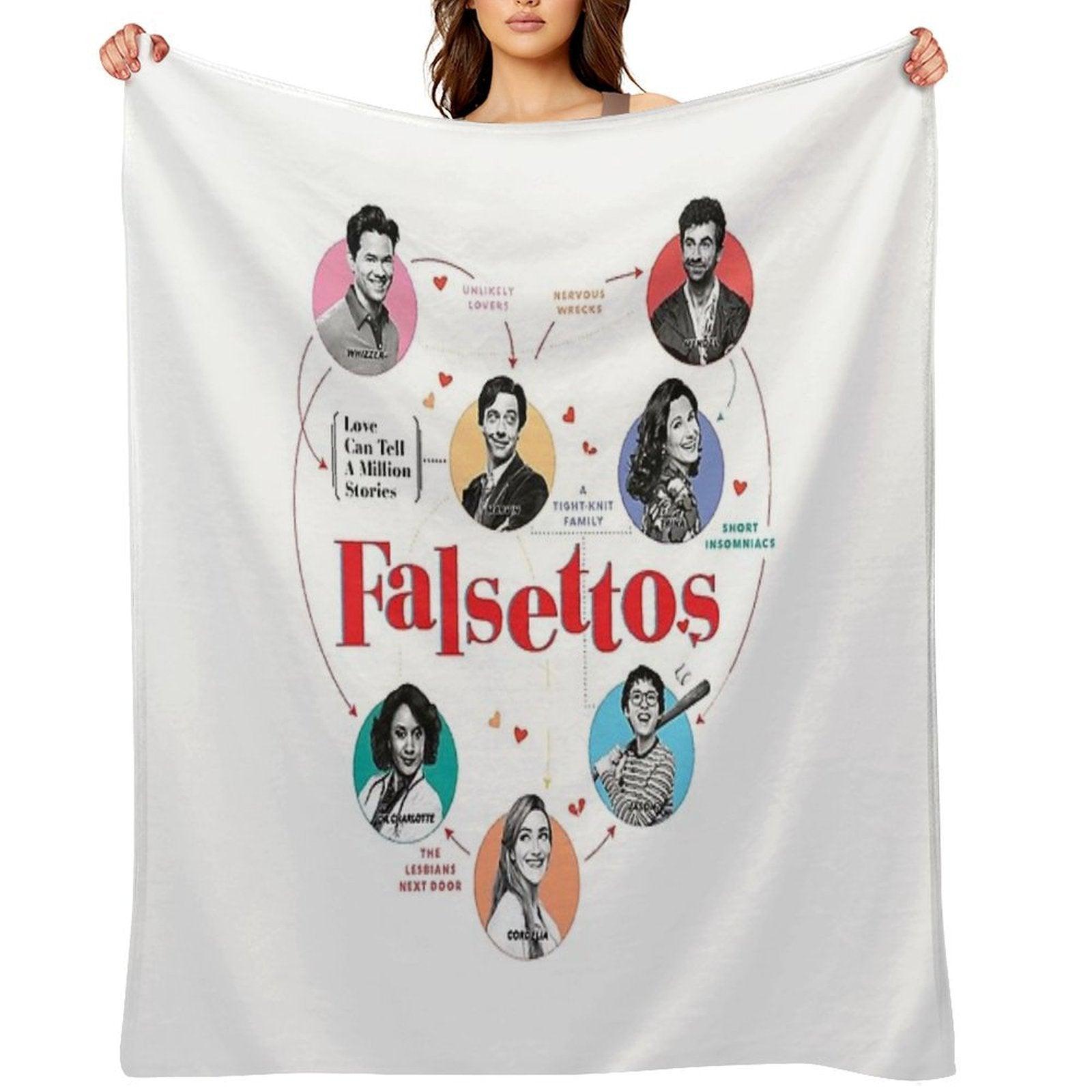 Falsettos Revival Throw Blanket