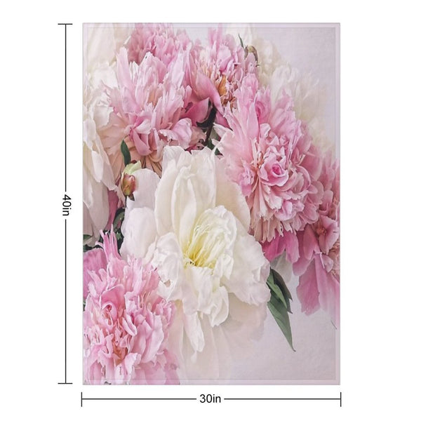 Peonies All-season Throw Blanket