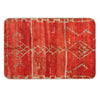 Vintage Red Moroccan Rug Print Bath Mat