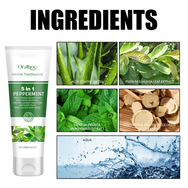 Aloe Whitening Toothpaste Cleans Mouth, Removes Odor, Freshens Breath, Removes Stains, Brighens Teeth And Beautifies Teeth